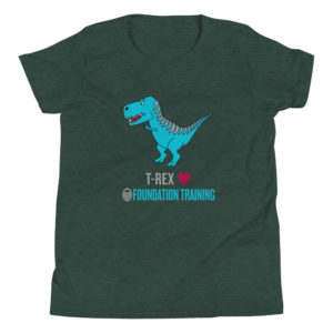 Youth T-Rex Loves FT Short Sleeve T-Shirt
