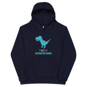 Youth T-Rex Loves FT Fleece Hoodie